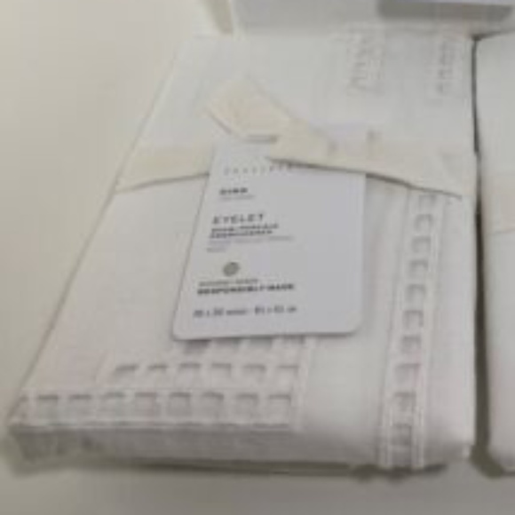 Pottery Barn White Eyelet Euro Sham - Picture 3 of 3